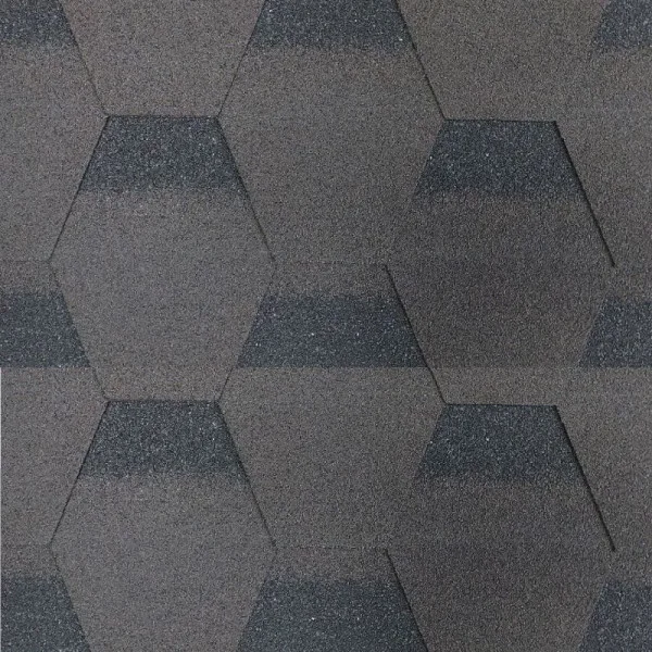 Битумная черепица SIM SHINGLE HEXAGONAL каштан (2,52 м²)